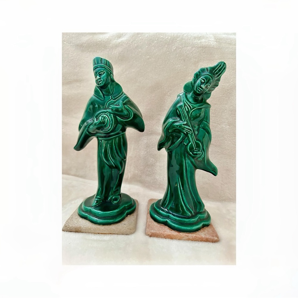 Claire Learner California Pottery - Vintage - Asian Inspired Statues